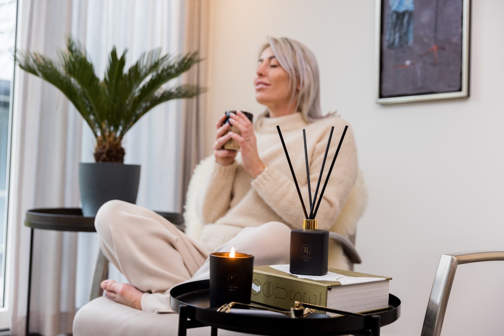 ThreeOnine geurproducten in een sfeervol interieur
